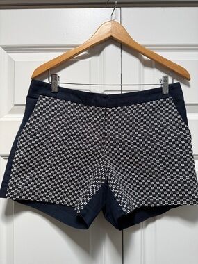 Woven Navy and White Women’s Shorts sz 10